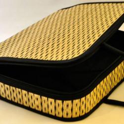 porte document ecru noir