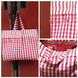 Cabas TOLA : krama, intÃ©rieur batik